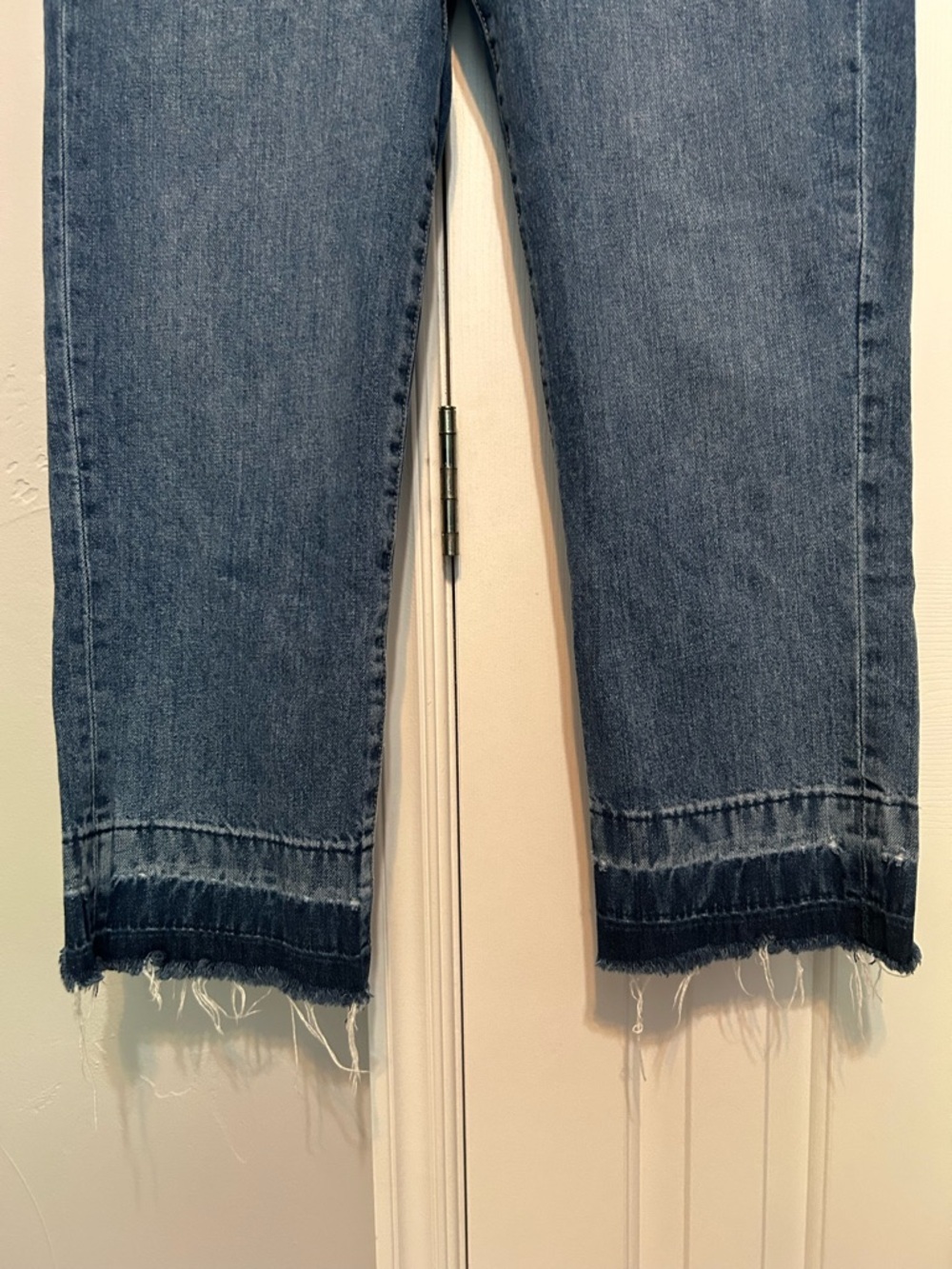 DKNY Blue Denim Jeans with Black Logo Patch - Picture 4 of 5